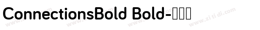 ConnectionsBold Bold字体转换